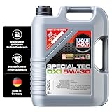 LIQUI MOLY Special Tec DX1 5W-30 | 5 L | Synthesetechnologie Motoröl | Art.-Nr.: 3766, Nicht zutreffend