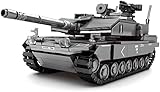 FULHOLPE Technik Panzer Bausteine Modell, 898 Teile Militär Leopard 2A7 Panzer Modellbausatz, Tank Modell Baustein Tank Modellbausatz Konstruktionspielzeug Kompatibel mit Großen Marken