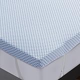 DUANDUAN Gel Topper 180x200cm, 7.5cm Gelschaum Memory Foam Matratzen Topper für Druckentlastung, Premium Soft Cooling Sleep, rutschfestes Design mit Abnehmbarer und waschbarer Abdeckung