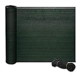 casa pura Zaunblende in Fachhandel-Qualität - grün, 1,2m x 6m effektiver Sichtschutz, Windschutz, Schattiernetz für Sportplatz, Garten, Maschendrahtzaun - Tennisblende