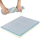 Yaunming Filterwatte Aquarium, 9D Hocheffiziente Filterwatte, Biochemisches Filtermatte mit Wabenstruktur, Mehrschichtiges Design mit Hoher Durchlässigkeit, für Aquarien-Teichfilter(40x30x2 cm)