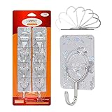 CGBE 8 Stück Wandhaken Selbstklebend 5kg(Max), Haken Selbstklebend Kleiderhaken, Klebehaken Transparent Ohne Bohren, Mehrzweckhaken für Handtuch, Schlüssel, Mantel, Küchenutensilien