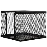 PLAFOPE Eisen Memo Organizer mit Netzgewebe Multifunktionaler Notizblockhalter und Stiftebehälter für Büro Zuhause und Schule