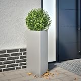 Xichuzi Pflanzkübel 2 STK. Dreieckig 40x34,5x70 cm Verzinkter Stahl, Blumentopf Gross, Blumenkasten Balkon, übertopf, Pflanzkasten, Flowerpot, Kräuterbeet Für Die Küche, Vertikalbeet - 851168