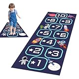 Wenxishangmao Hopscotch Teppich, für Jungen und Mädchen, dekorative Matte, leicht zu reinigen, für Schlafzimmer, Wohnzimmer, Kindertagesstätten