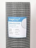 kraptrap® Volierendraht, Drahtgitter, 6x6 mm Masche, Mäusegitter, Gitterdraht (5m x 1m)
