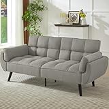 JIEXI Dreifaches Schlafsofa, Rückenlehne ohne Klappfunktion, 191x83cm, bequem, geeignet für Wohnzimmer, Zimmer, Schlafzimmer