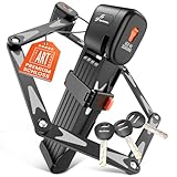 Sportneer Fahrradschloss Faltschloss 100 cm mit 3 Schlüsseln Fahrrad und Motorrad Fahrradschloss mit Aufbohrschutz-Schließzylinder - Fahrradschloss hohe Sicherheit - ART Sicherheitsstufe