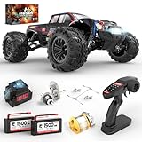 Hosim 1:10 Bürstenlose Ferngesteuertes Auto Schnell 62+km/h RC Auto Offroad 4WD Hobby-Grade RC Geländewagen RC Car für Erwachsene und Kinder (X16)
