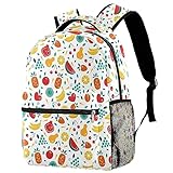 Reise-Laptop-Rucksack, College-Schule, Computertasche, Geschenke für Männer und Frauen, Sommerfrüchte, Mehrfarbig4, 29.4x20x40cm/11.5x8x16 in