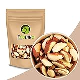Paranüsse ganz Paranusskerne ohne Schale Paranuss naturbelassen ungesalzen ungeschwefelt 100% Natural 500g - 5kg Paranuss Kerne aus Bolivien wiederverschließbar Premium Qualität FOODINO (1kg)