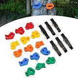 Kletterwand, Kids Bouldersteine Set für Spielturm mit Schrauben Klettersteine Kinder Outdoor, Kids Bouldersteine Set für Spielturm Und Kletterwand,Gewichtskapazität ca. 220,46 lbs.