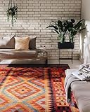 benuta Nest In- & Outdoor Teppich Artis - Multicolor 60x100 cm - Strapazierfähig für Balkon, Terrasse, Garten - Küchenteppich & Wohnzimmerteppich - Botanical, Floral, Shabby Chic, Vintage, Abstrakt