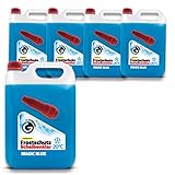 Scheibenfrostschutz mit Magic Blue Duft | Schlierenfreier und effektiver Scheibenreiniger für den Winter | Gebrauchsfertige frostschutzmittel scheibenwaschanlage | 4x5L = 20L