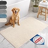 Bodenständig® Badematte Beige – rutschfest & Waschbar – Saugstarke Badezimmermatte – Hygienischer Duschvorleger – Badvorleger rutschfest waschbar 40x60 cm schnelltrocknend