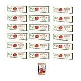 Felicia, Pasta Spaghetti di Lenticchie Rosse, Rote Linsennudeln, reich an Ballaststoffen und Eiweiß, Eisen und Zink, vegan, 18 x 250 g + Italian Gourmet polpa 400g