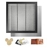 Waben-Laserbett, 430 x 440 x 22 mm, Waben-Arbeitstisch mit Aluminiumplatte für Lasergravur, CO2-Gravierer, Schneidemaschine, Lasergravierer LA400