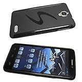 caseroxx TPU-Hülle kompatibel mit Alcatel One Touch Idol 6030D, Handy Hülle Tasche (TPU-Hülle in schwarz-transparent)