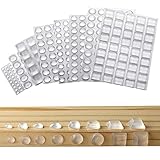 YEGUO Elastikpuffer, 320 Stück Gummipuffer, Schutzpuffer, transparente Möbelpuffer, selbstklebende Gummifüße, Gumminoppen, Geräuschdämpfungspads, Anschlagpuffer, 8 Größen