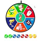 Dartscheibe Mit Sticky Ball – 8 Sticky Ball Board, Karnevalsspiel Dartscheibe | Wandmontiertes, Selbstheilendes Sportborstenbrett, Professionelles Dartspiel-Set, Hochwertiges Tuch, Einfach Einzurichte