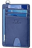 FurArt Schlank Kreditkartenetui,RFID-Blockierung Portemonnaie,7 Fächer,Minimalistisch Kreditkarten Kartenetui für Herren und Damen
