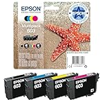 Epson Original 603 Tinte Seestern Multipack 4-farbig Standard, WF-2820DWF WF-2830DWF WF-2840DWF WF-2850DWF XP-2100 XP-2150 XP-3100 XP-3150 XP-4100 XP-4150, ReadyPrint Flex-Tintentarife