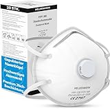 HELDENWERK Atemschutzmaske im 5er, 10er oder 20er Set - Atemmaske - Perfekt anpassbare FFP1 Mundschutz Maske - Feinstaubmaske, Staubschutzmaske für Schleifen etc