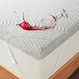 Newentor® Matratzen Topper 90x200cm Gel Boxspringbett, Matratzentopper 90x200 Schlafsofa Bett Gelschaum, Mattress Topper 90x200 H2/H3 Bezug Kaltschaum 7CM Höhe Wasserdicht