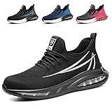 Sicherheitsschuhe Damen S1, Arbeitsschuhe Herren Damen Sicherheitsschuhe Leicht Stahlkappenschuhe Atmungsaktiv Mit Stahlkappe
