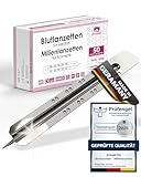 50x Einweglanzette, Kosmetex Milienlanzette, Blutlanzette, sterile Stainless Steel Lanzette