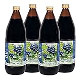 KOPP Vital® Bio-Aroniasaft - Karton mit 4 x 1l | Direktsaft | aus reifen Aroniabeeren | Enthält von Natur aus Zucker