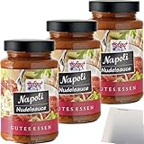 usy Bundle für Hofgut Nudelsauce Napoli 3er Pack (3x490g Glas) + usy Block
