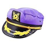 GALPADA Party Performance Us Navy Hut Cosplay Matrosenhut Matrosenmützen Für Erwachsene Marine Lustige Leistungskarte Hüte Für Männer Kinderkostüme Herrenhüte Matrosenkostüm Mütze Violett
