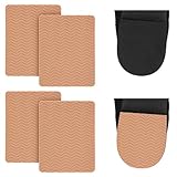 TIESOME 4 Stück Anti Rutsch Schuhsohlen Reparatur, Sohlen für Schuhe, Heel Pads, Gummisohlen zum Aufkleben, Selbstklebende Schuhpads für Männer und Frauen, Geräuschreduzierung(Khaki)