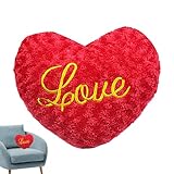 Kissen in Herzform, Liebeskissen, flauschig, Kuschelkissen, weiches Plüschkissen, dekoratives Kissen, Valentinstagsgeschenk, Liebeskissen, Paarkissen, Heimdekoration, Ore