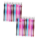 FRCOLOR 1 Satz 48 Stück Abgestorbene Hautgabel Nagelhautentferner Abgestorbene Hautentfernungsgabel Nail Art Tool Dead Skkin Pusher