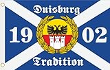 U24 Flagge Fahne Duisburg Tradition 1902 Hissflagge 90 x 150 cm