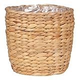 Scheurich Wasserhyazinthe 23, Korbgefäß/Korb-Pflanzgefäß/Korbtopf aus Wasserhyazinthe Farbe: Nature, 23 cm Durchmesser, 19,5 cm hoch, 7,5 l Vol.