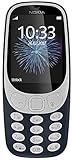 Nokia 3310 2G Mobiltelefon (2,4 Zoll Farbdisplay, 2MP Kamera, Bluetooth, Radio, MP3 Player, Single Sim) dark blue