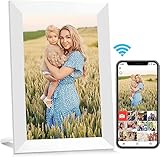AEEZO 32GB 10,1 Zoll WLAN Digitaler Bilderrahmen,1280x800 HD IPS Touchscreen,Unterstützt SD Karte,Automatische Drehung, Einfache Einrichtung zur Gemeinsamen Nutzung von Fotos und Videos