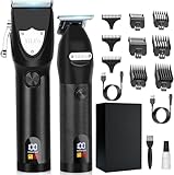 YiLFo Haarschneidemaschine Profi, Barttrimmer Herren, Bartschneider Haarschneider Set, Rasierer Herren Elektrisch Kabellos Haartrimmer, Multifunktionaler Trimmer für Haar Bart Barber Familie