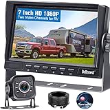 Rückfahrkamera HD 1080P 7'' LCD Monitor Set Infrarot-Nachtsicht wasserdichte Metall Wohnmobil Camera für LKW Anhänger Wohnwagen Bus Van Landwirtschaft 170°Weitwinkel DoHonest V22