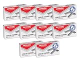 OFFICE PRODUCTS 18071019-19 Heftklammern 10/5 Silbern/ 10.000 Stück - 10 x 1000 Stück/Standart Handtackerklammern/Tackerklammern Büroklammern/Verzinkt
