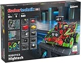 fischertechnik 559895 ROBOTICS – Hightech, Bausatz ab 10 Jahren, Experimentierkasten für 9 Roboter Modelle, mit Spracherkennung & Bildverarbeitung