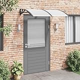 Markise Sonnensegel Klemmmarkise,Türvordach Schwarz 150x100 cm Polycarbonat,Für Outdoor Terrasse Balkon,Einfache Montage Ohne Bohren
