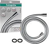 hansgrohe Isiflex - universal Duschschlauch 1,25 m, mit Verdrehschutz, flexibler Brauseschlauch mit Knickschutz, inkl. Dichtungsringe, Chrom