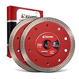 EZARC Diamant Trennscheibe 125 mm, Diamantscheibe Trennscheibe Extra Dünne, Trennen und Schneiden für Keramik, Fliesen Marmor, Naturstein (2er-Set)