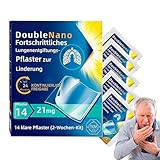 Lungenreinigungspflaster, Atempflegepflaster, langlebig und natürlich, 14 Stück tragbare Atemhilfe-Pflaster, Stützpflaster für Lunge für Reisen, Business, Arbeit, Gesundheitsbedarf