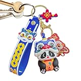 Panda-Schlüsselanhänger, Panda-Schlüsselanhänger-Anhänger,Tier Schlüsselanhänger | Panda-Schlüsselanhänger, süßer Schlüsselanhänger für Rucksack, Auto, Geldbörse, Zubehör für sie, seinen Geburtstag, W