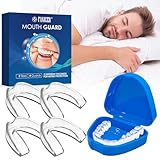 4 Stück Knirscherschiene Für Nacht,2 Größen Aufbissschienen,Zahnschiene Knirsche, Aufbissschienes Zähneknirschen, Bringen Ruhigen Schlaf